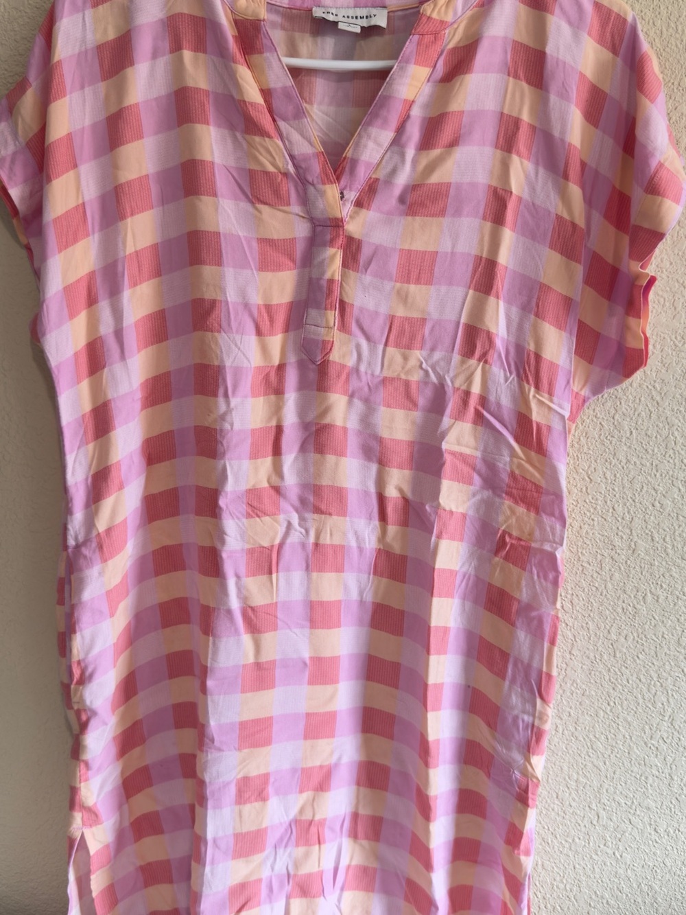 Pink & Peach Kids' Casual Dress
